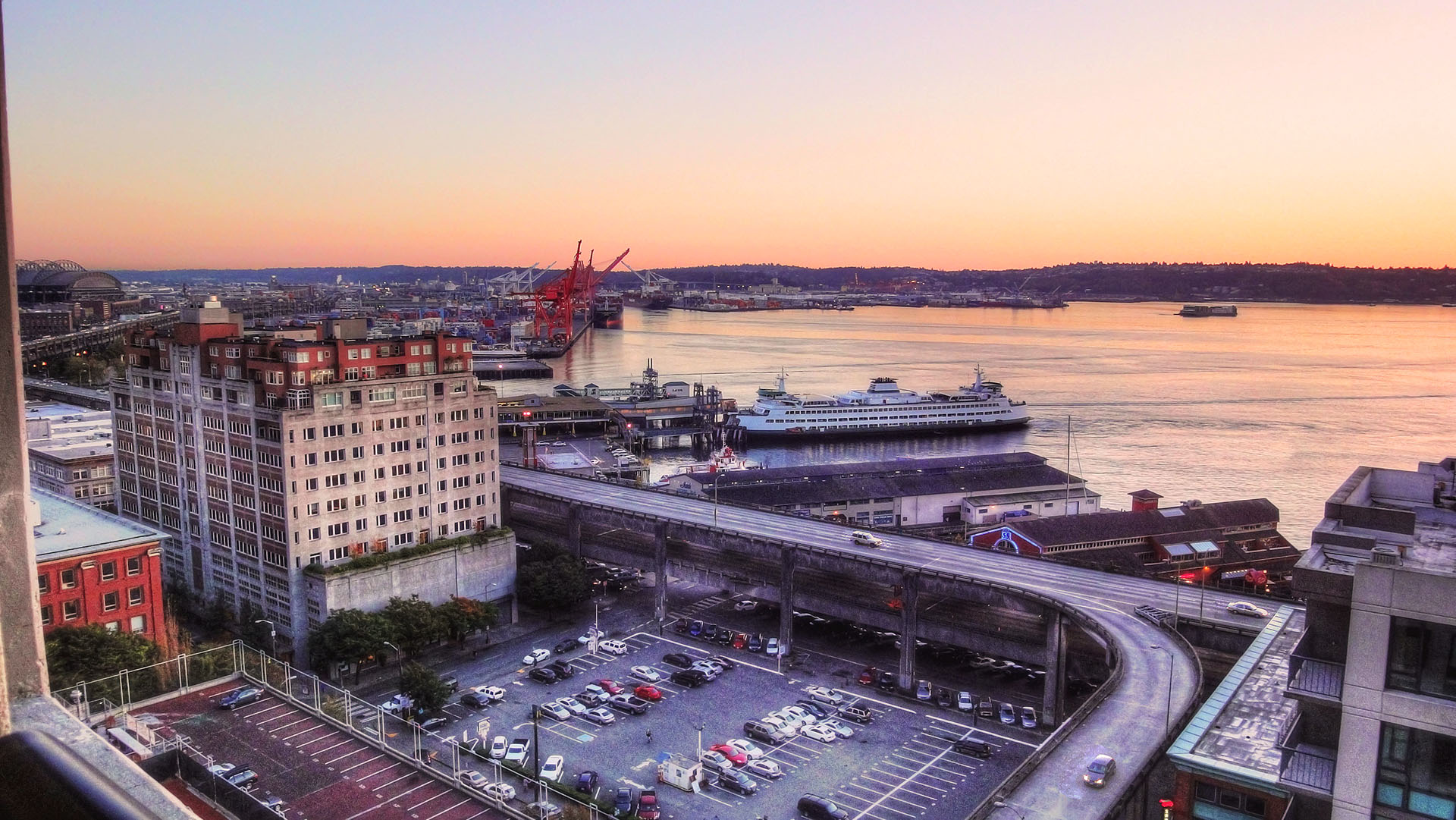 Sunset over the Harbor