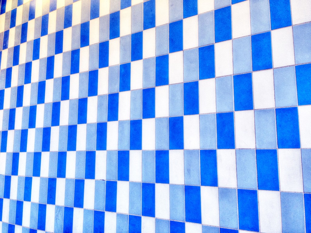 Blue Pattern Wall